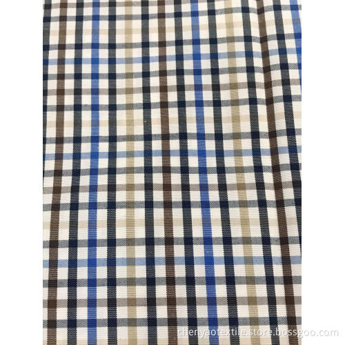 T/C(20%Cotton80%Polyester)Woven Plain Yarn-dyed Plaid Fabric